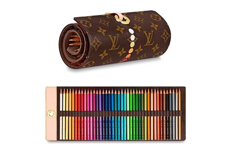 lv colouring pencils|louis vuitton pencil pouches.